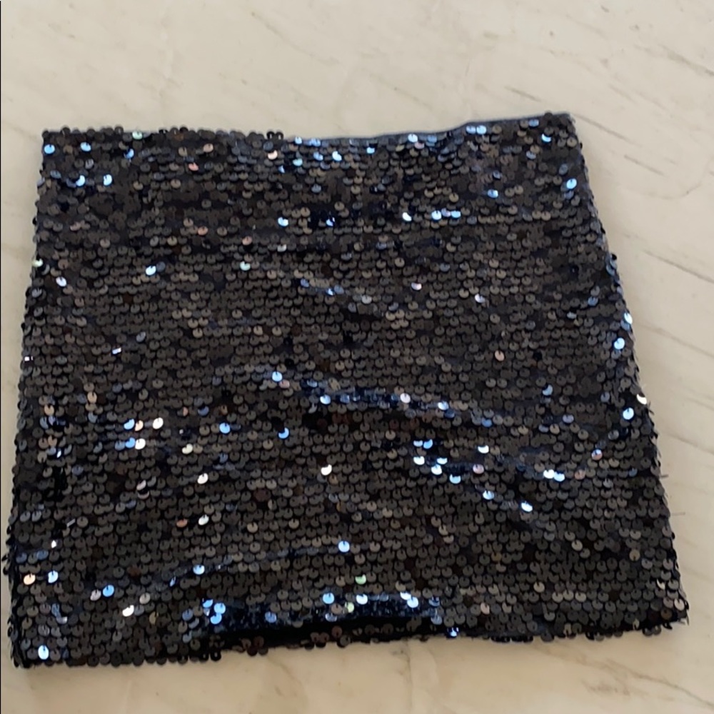 Sequined skirt, black. Size S